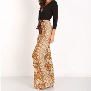 Novella Royale Hustle Jumpsuit in Rust Hazely Sz S